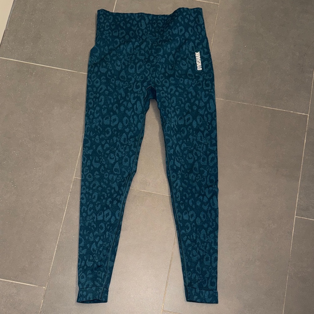 Gymshark 🦈 cheetah leggings blue